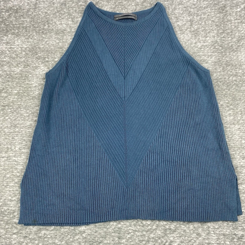 Anthropologie Sweater Tank Women's Size Small Textured‎ Knit Racerback Pullover